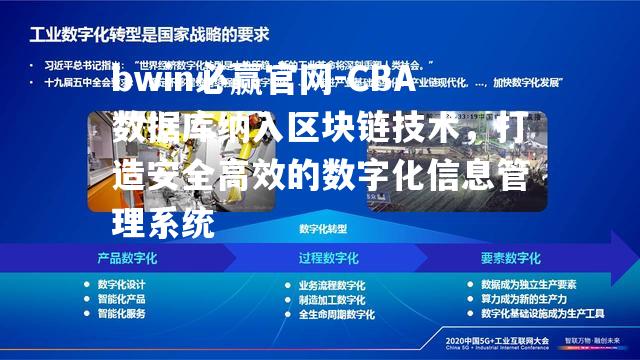 CBA数据库纳入区块链技术，打造安全高效的数字化信息管理系统